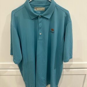Large Blue Donald Ross Golf Polo